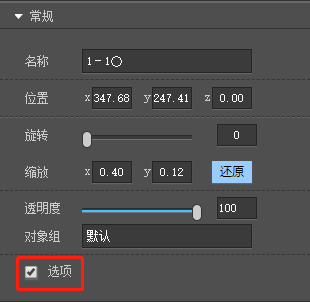 制作选项